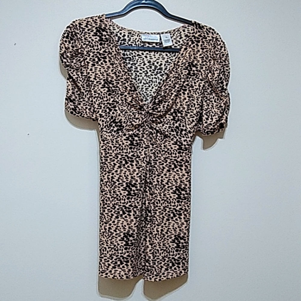 Oh! Mamma Animal Print Maternity Top